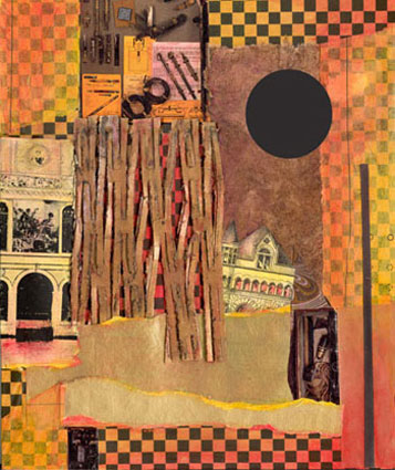 Checkered Collage plus Circle